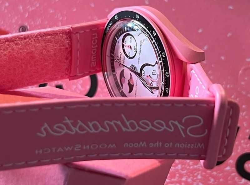 Zegarek Omega x Swatch Pink Moon Phase SO33P100 – Unikalny design