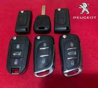 Корпус ключ дистанционного запуска Peugeot, Citroen (Пежо Ситроен)