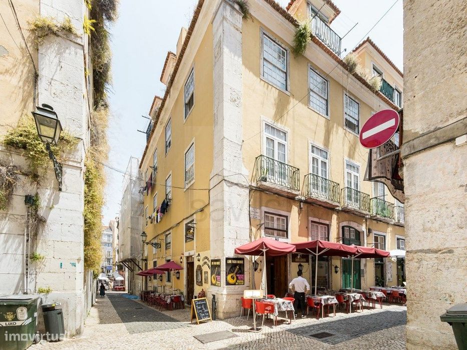 Prédio pombalino no Bairro Alto, no centro de Lisboa
