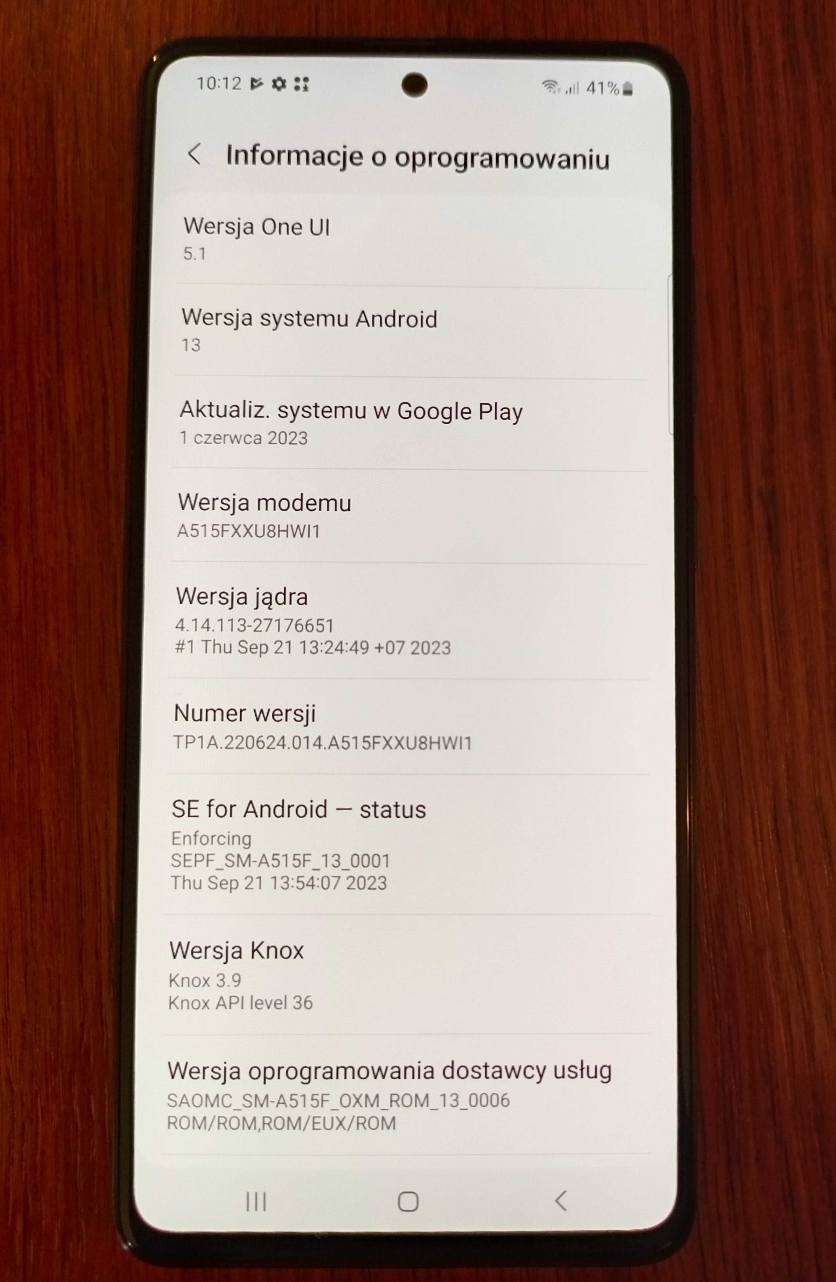 Smartfon Samsung Galaxy A51 czarny, 128GB, Android 13, stan dobry