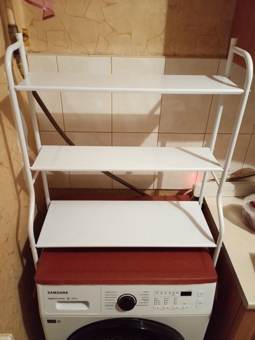 Металевий стелаж під пралку пральну стиральну машину полички органайзе
