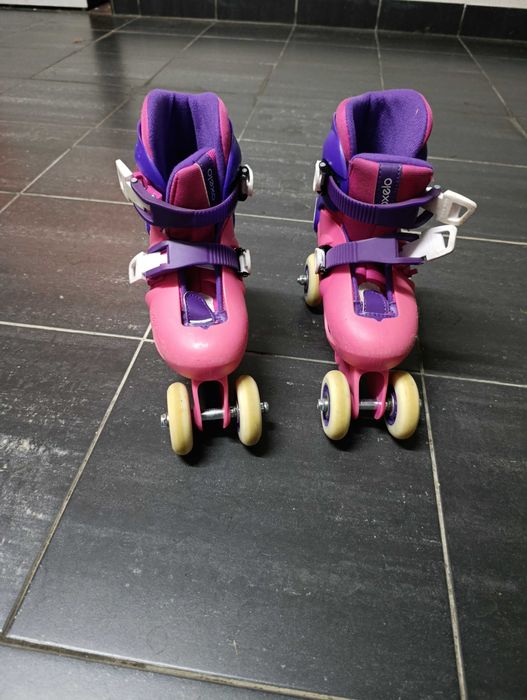 Patins Decathlon + proteções