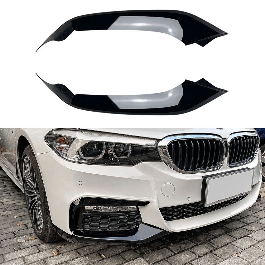 Накладки клыки жабры бампер BMW 5 G30 Г30 спойлер сплітер диффузор