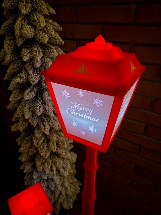 Świąteczna latarnia LED — druk 3D PLA — dekoracja świąteczna