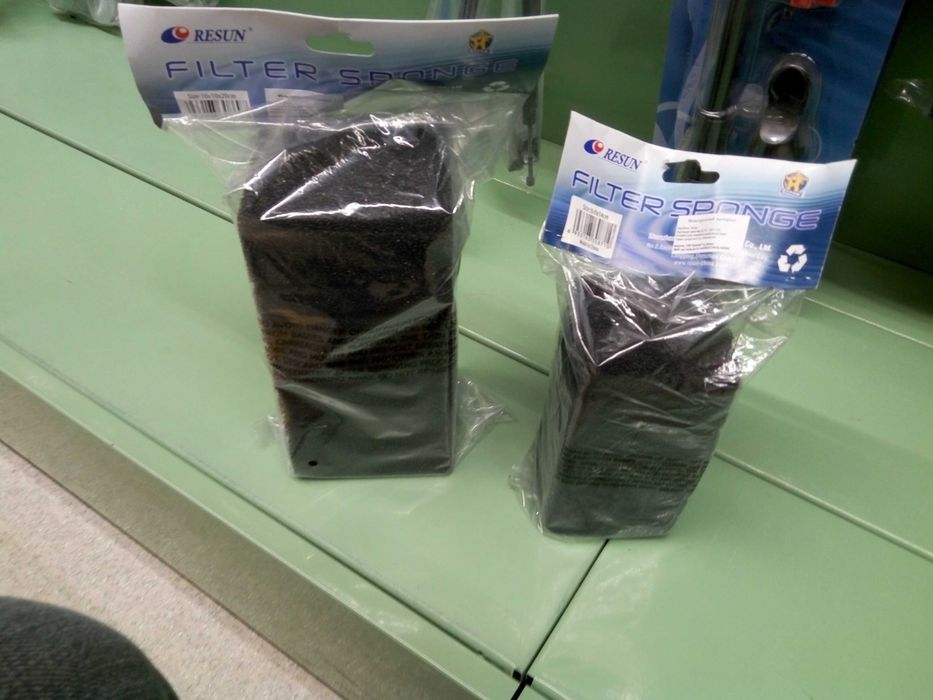 Губка, мочалка в аквариум фильтра, компрессора помпы 8х14 см