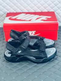 Nike кожаные мужские сандалии на липучках Найк сандалі шкіра