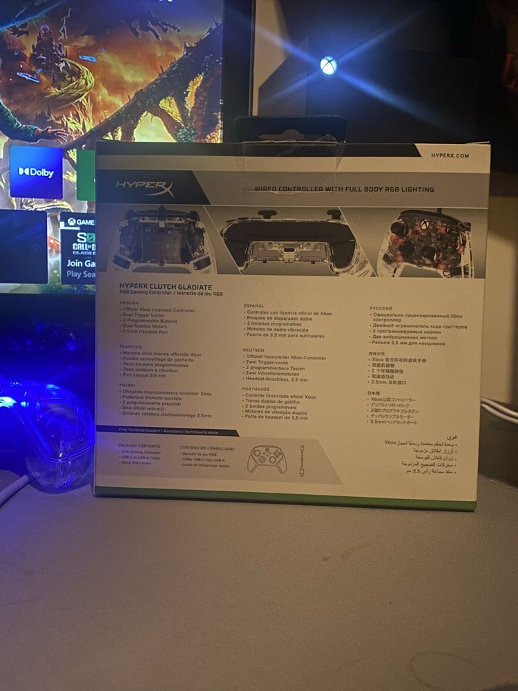 Comando Xbox HyperX Clutch Gladiate RGB