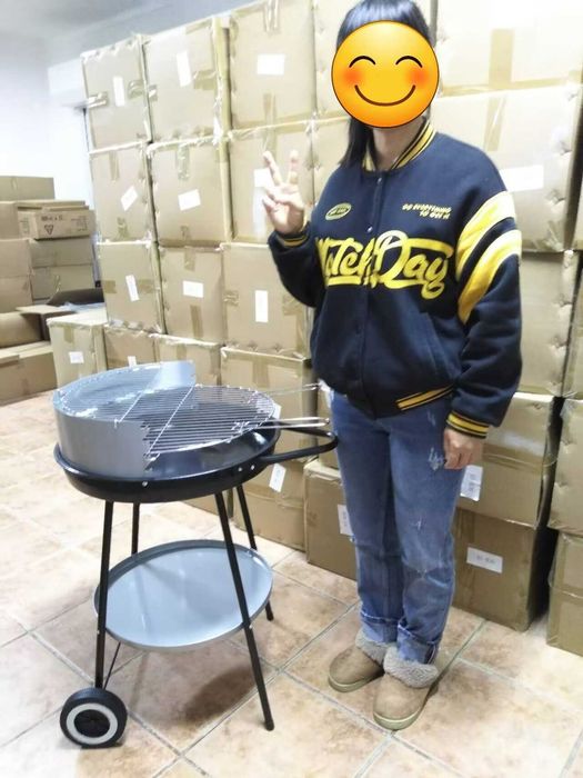 Grelhador churrasco a carvão vegetal grelha fumadora