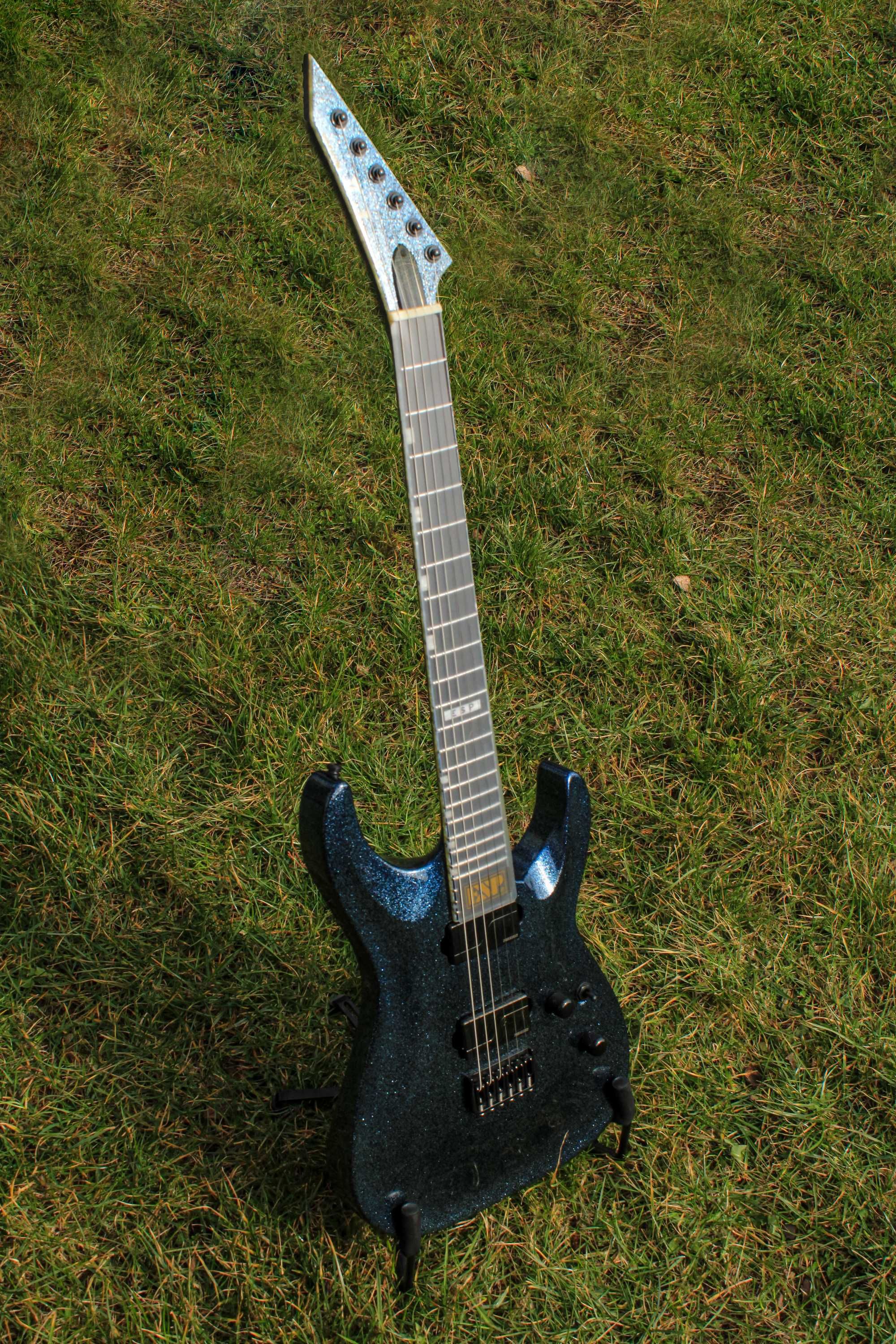 UNIKAT Gitara elektryczna ESP E-II Horizon Amethyst Sparkle –jak nowa!