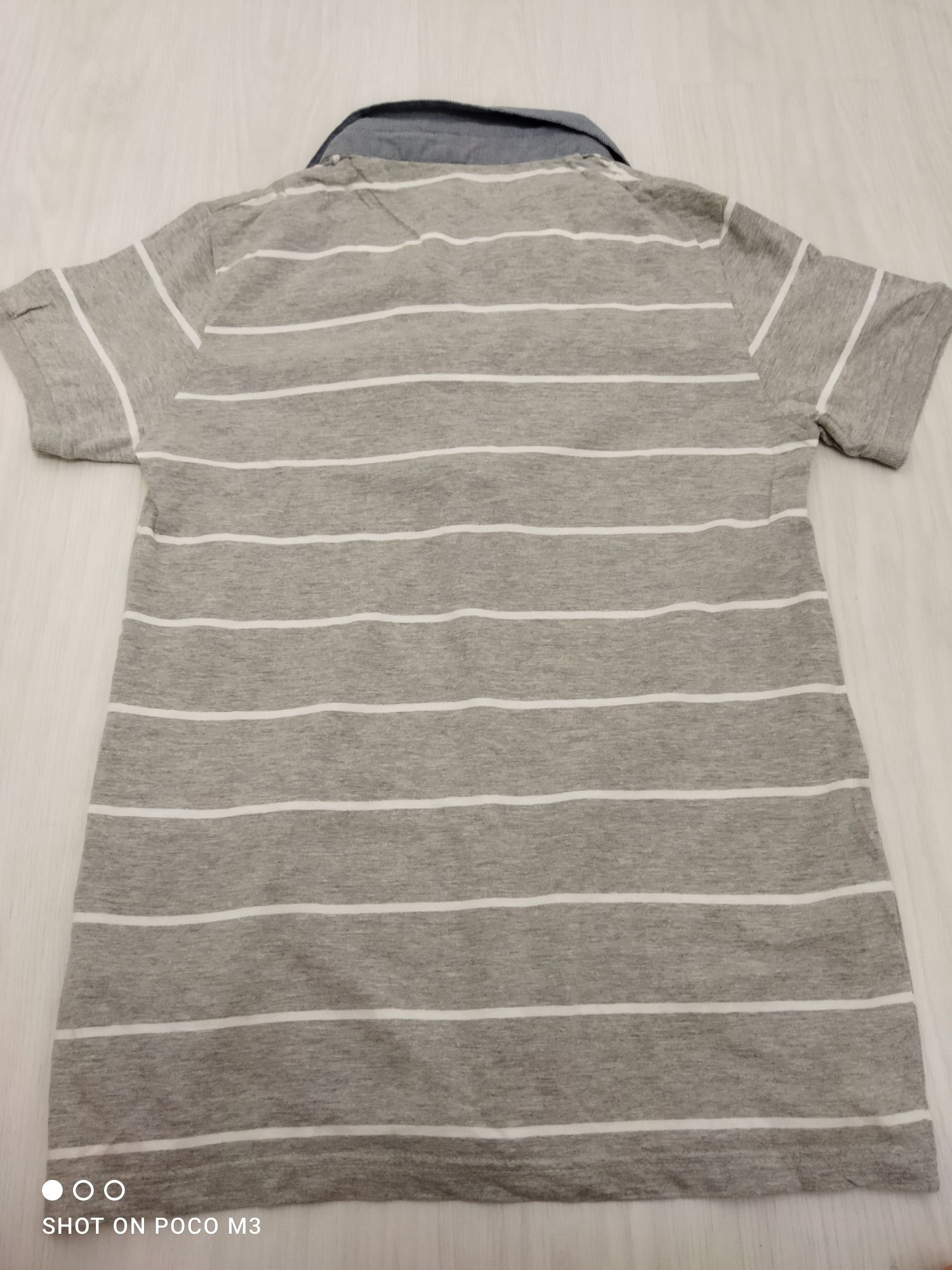 Zara męska koszulka polo szary t-shirt S