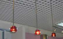 LAMPA wisząca włoska BELUGA firmy FABBIAN czerwona