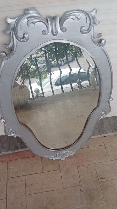 ESPELHO Artístico Moldura em Madeira. C Novo 3 Fotos