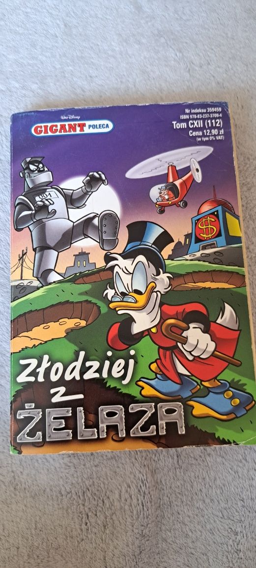 Komiks kolekcjonerski Kaczor Donald Złodziej z żelaza