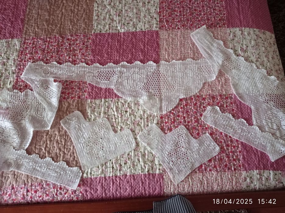 Renda/crochê para colocar em lençóis
