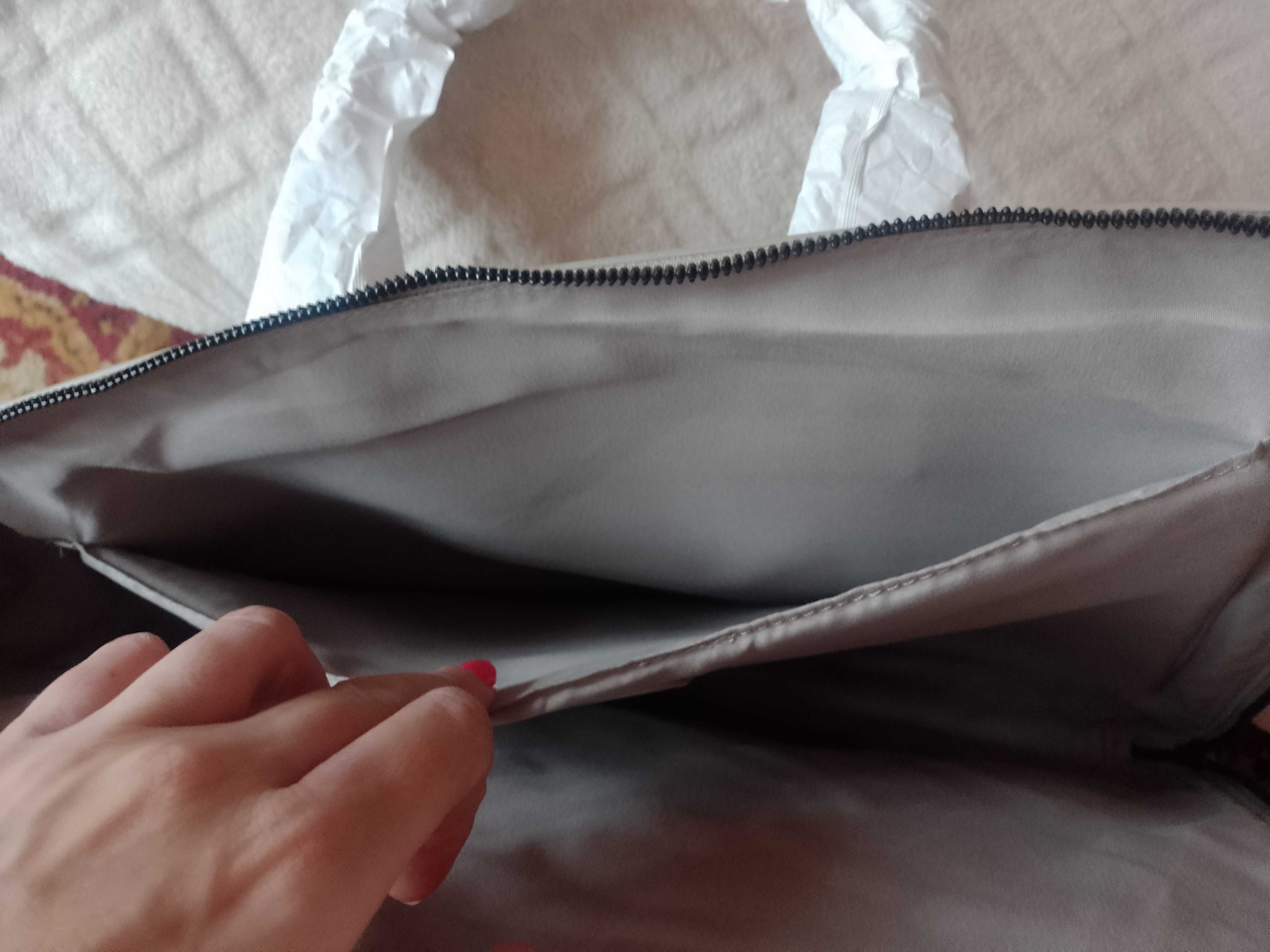 ZARA) Szara teczka torba na laptopa '13 z Madrytu, NOWA