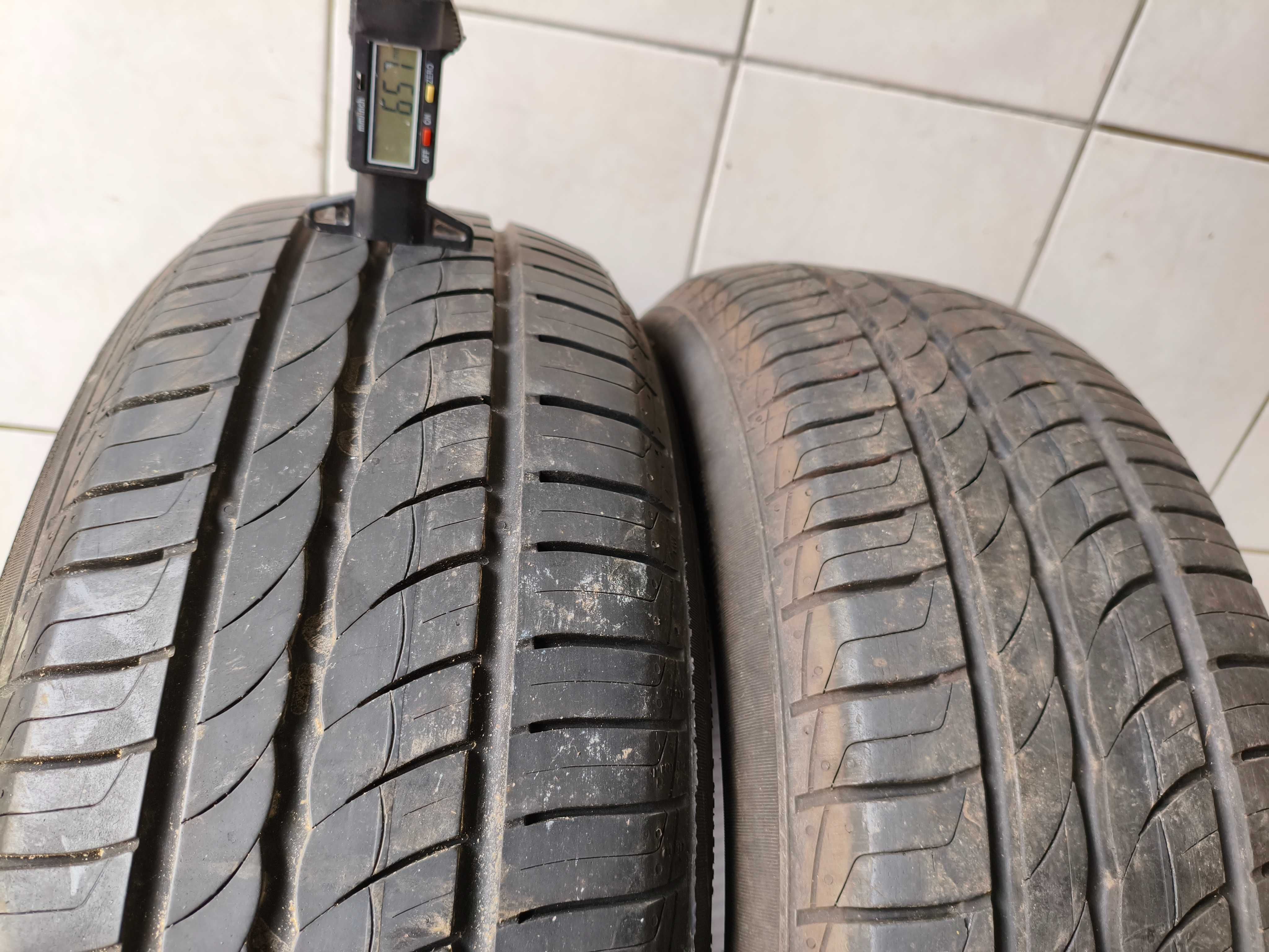 Pirelli Cinturato 195/65R15 91V 2x6.57mm 2017r cena za 2szt MONTAŻ