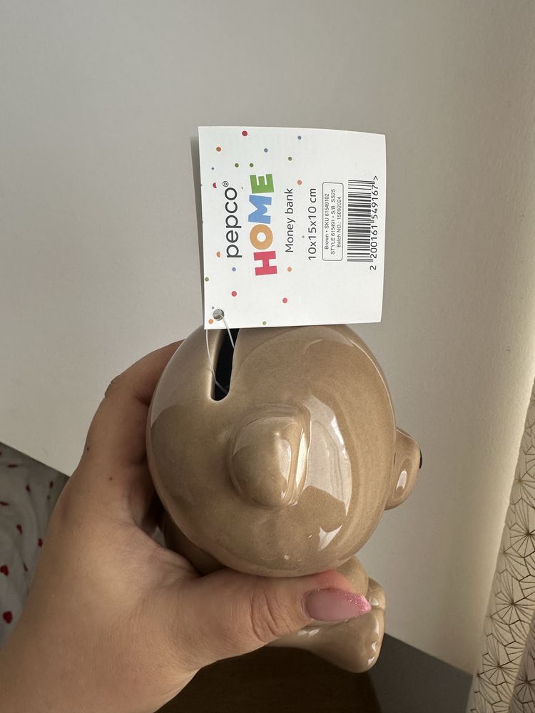 Skarbonka dekoracja misiek