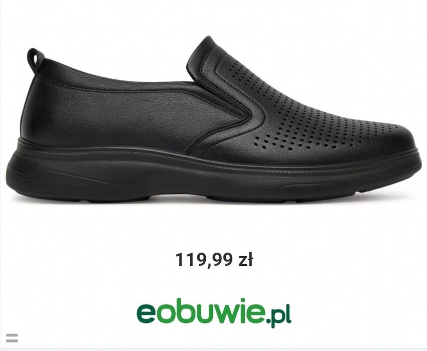 Buty męskie półbuty Lanetti 40 czarne