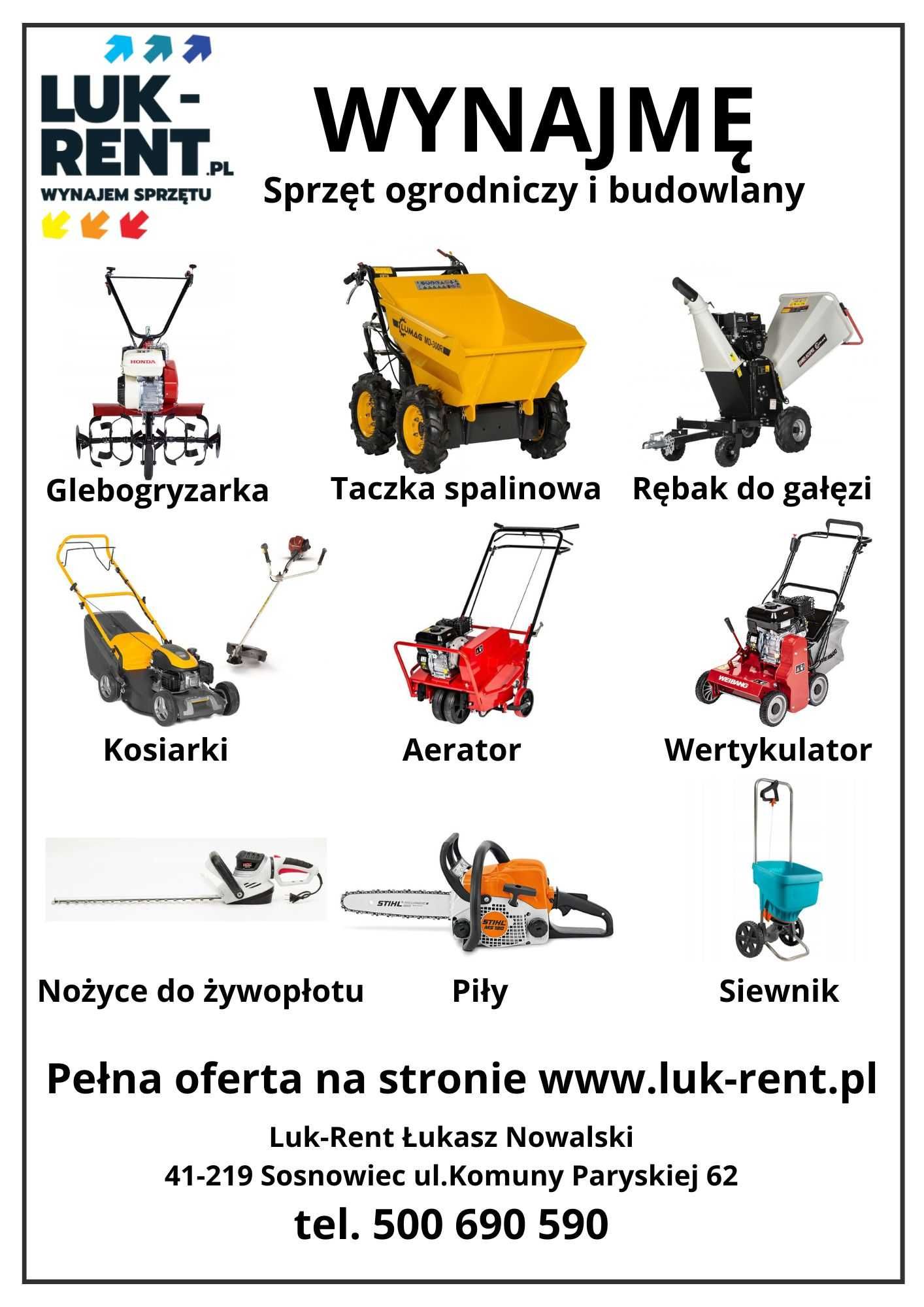 Wynajem kosiarka rotacyjna Weibang