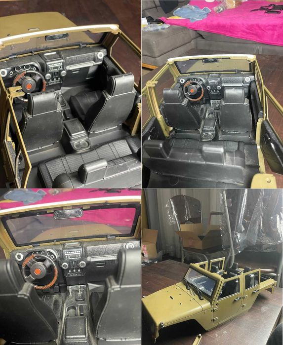 Karoseria RC INJORA Jeep Wrangler JK Rubicon Crawler TRX-4 SCX Axial