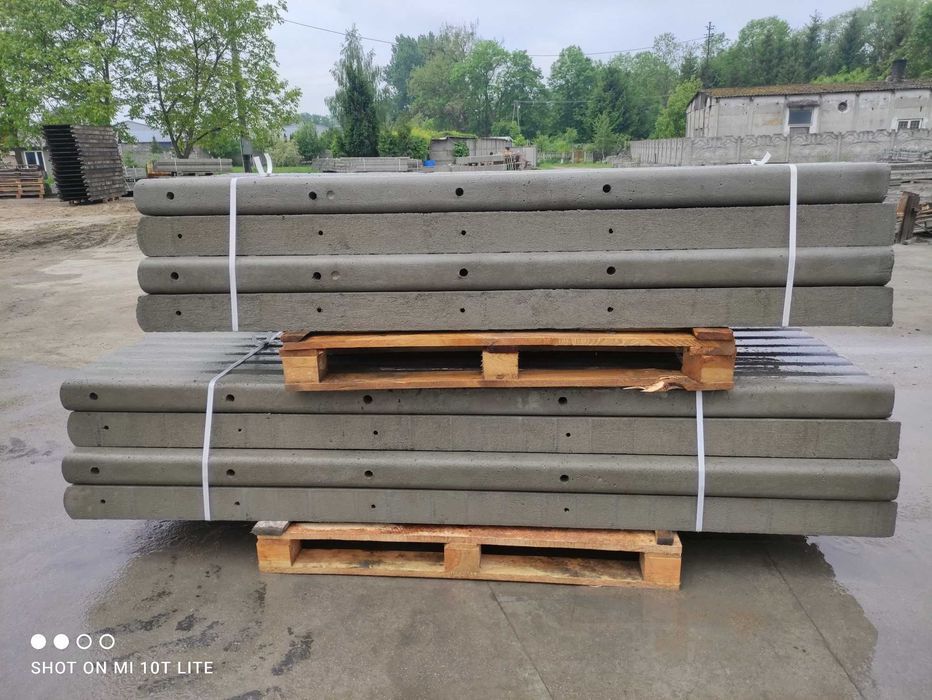 Slupki betonowe do siatki leśnej, do pastwisk, do sadu transport HDS