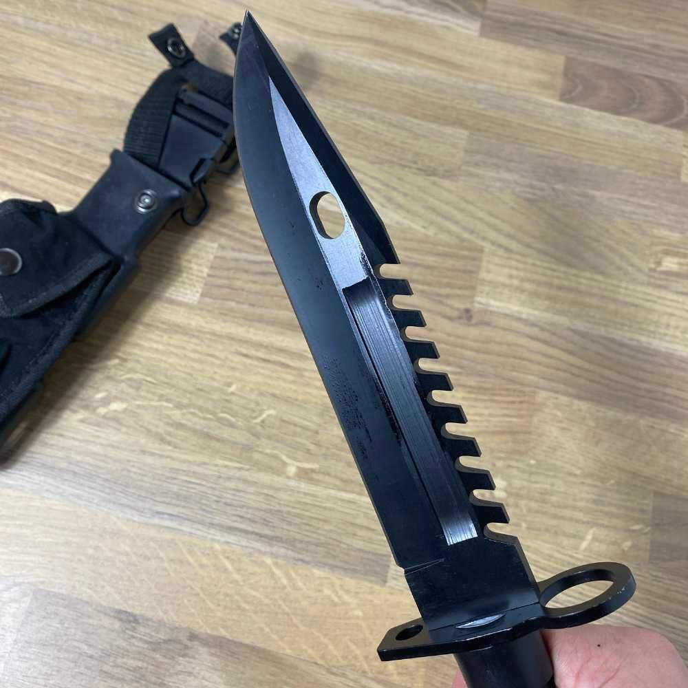 NÓŻ taktyczny WOJSKOWY survivalowy BAGNET z kaburą REPLIKA M9