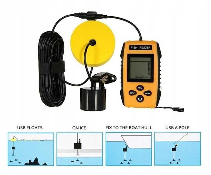 Nowa Echosonda Fish Finder 100m  wykrywacz ryb