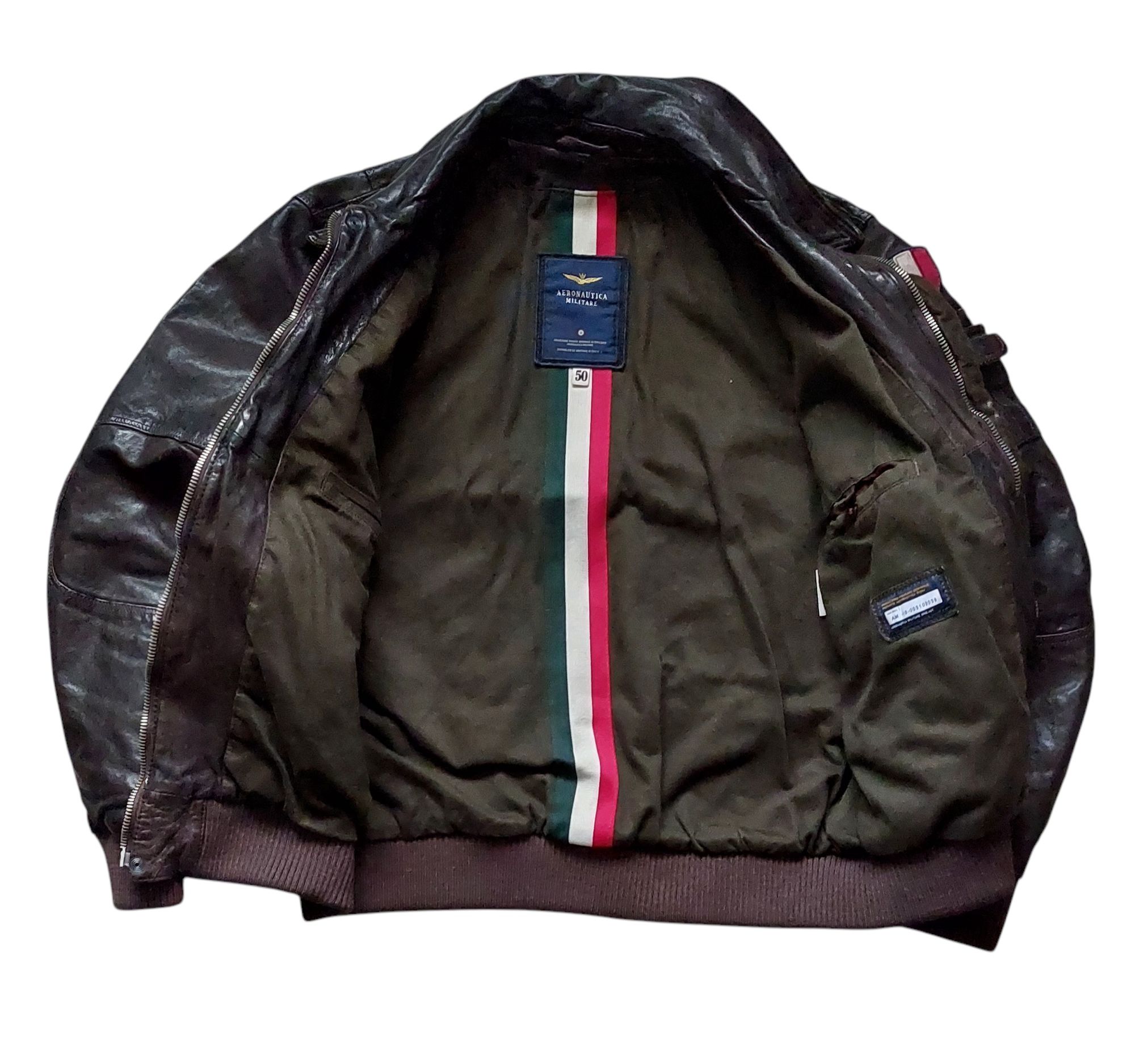 Aeronautica Militare nowa kurtka skórzana męska ciężka r. 50/L