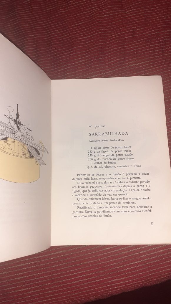 receitas cozinha doçaria portuguesa livro culinária 1962 2 edição
