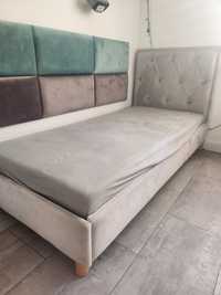 Piękne tapicerowane  łóżko 180×80