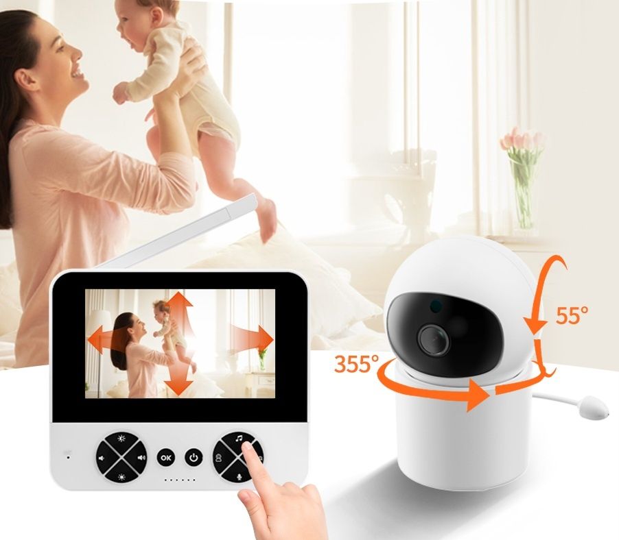 Відеоняня Baby Monitor C5 з поворотною камерою 4.3" екран