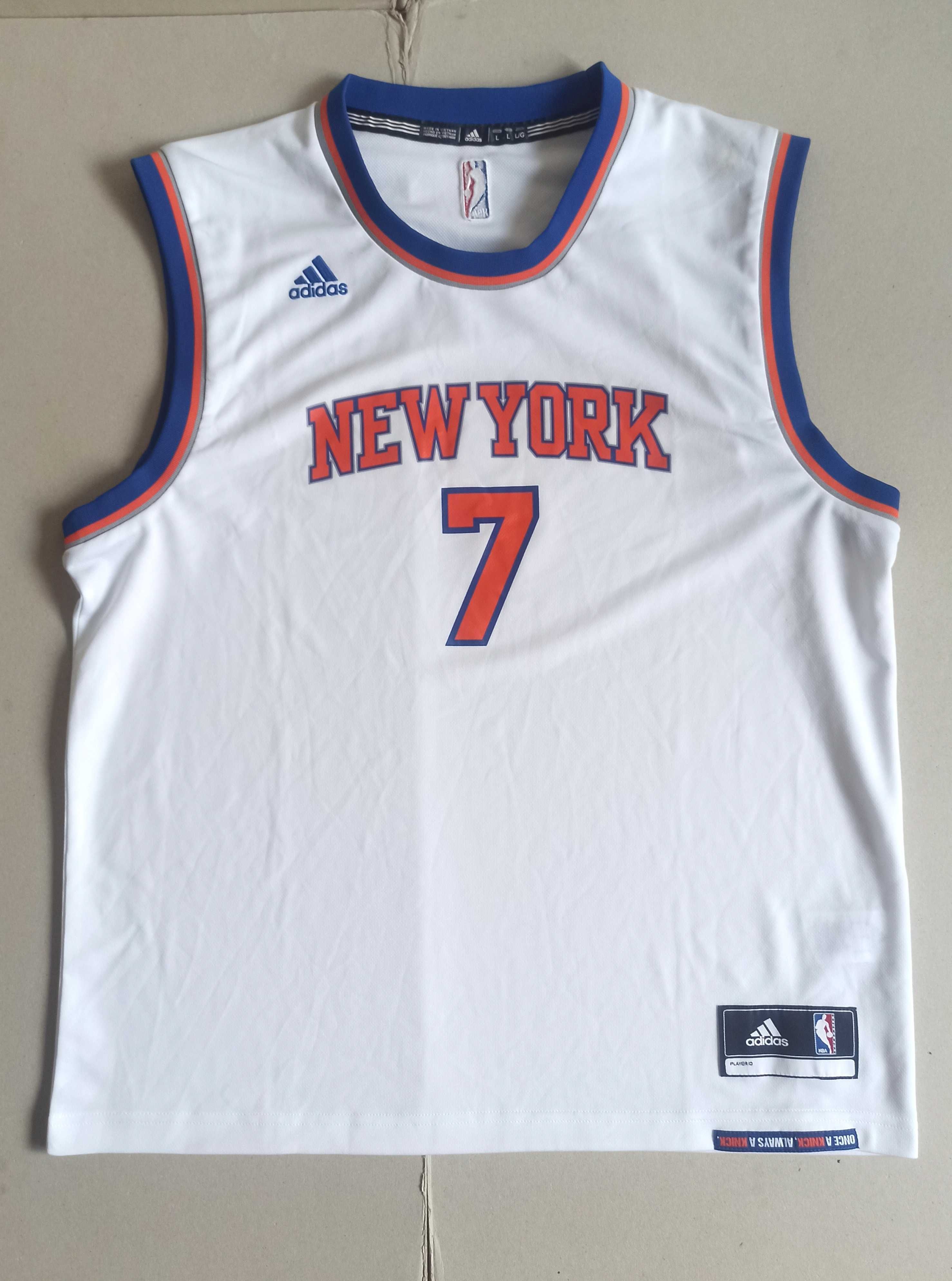 Męska koszulka Adidas NBA New York Anthony 7 roz.L JAK NOWA