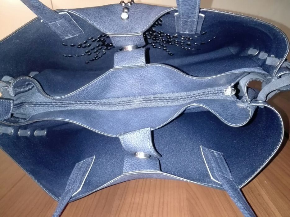 Torebka damska granatowa Orsay z cekinami