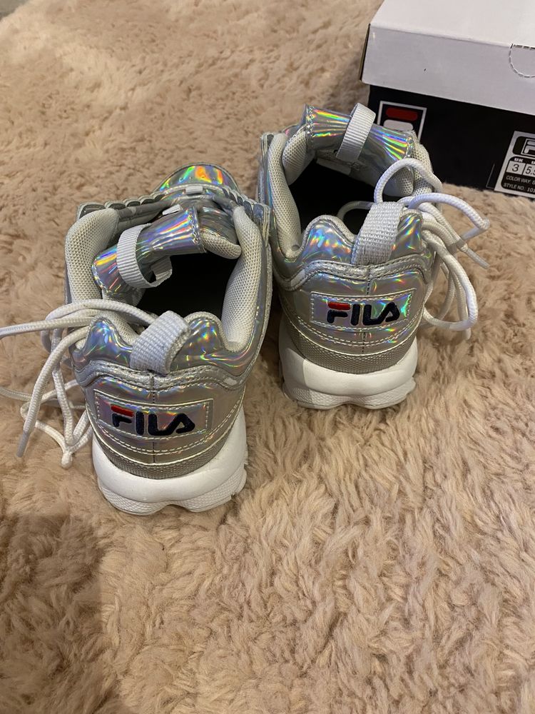 Fila Disruptor holo silver 36 Oryginalne