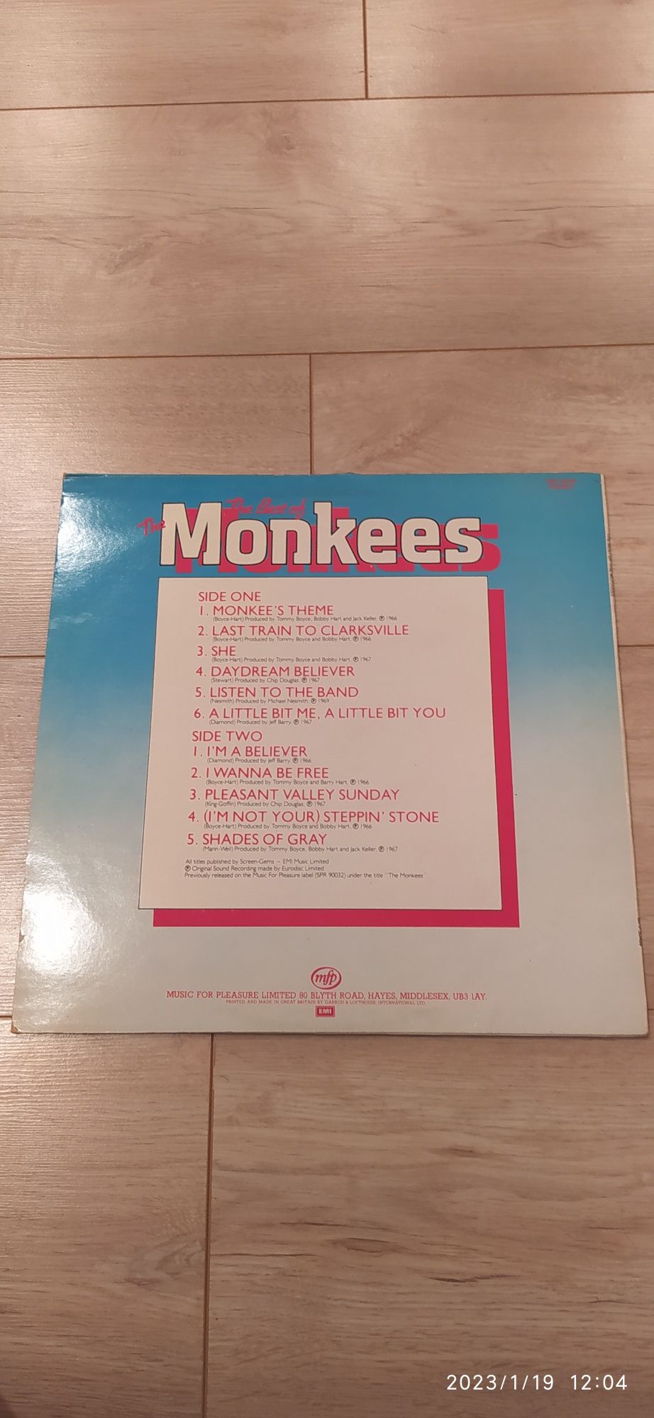 The Best of the Monkees LP Album MFP 50499 UK 1981