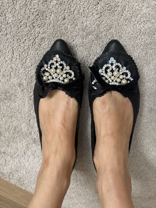 Балетки, розмір 38, 38.5 , балетки шкіряні