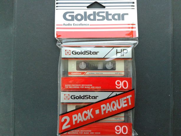 Аудиокассеты GoldStar HP 90 (2Pack)