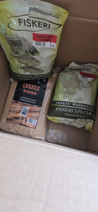 Przynęty i zanęty wędkarskie duża paczka