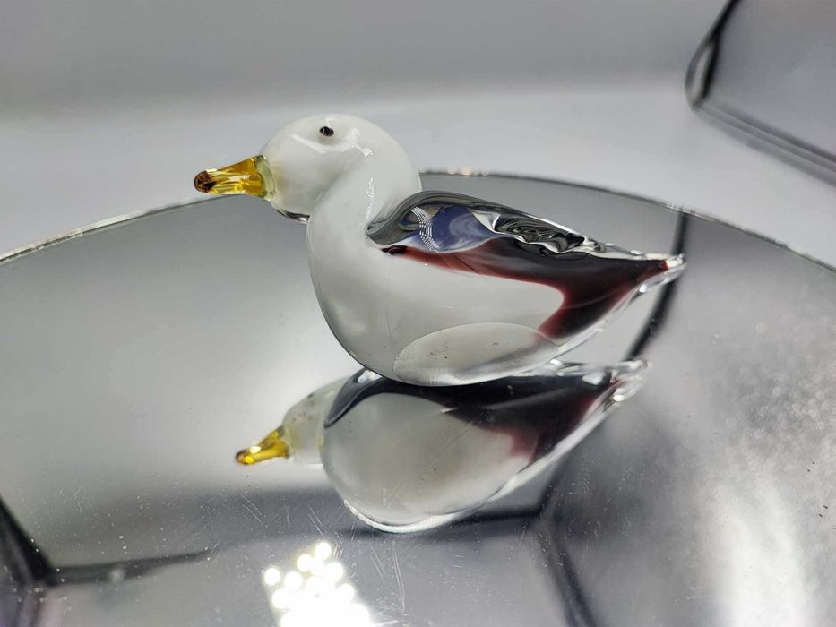 Vintage,lata 70,szklana mewa,Murano