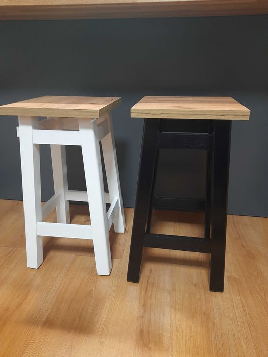 Półhoker DYKAS dąb złoty / czarny / biały