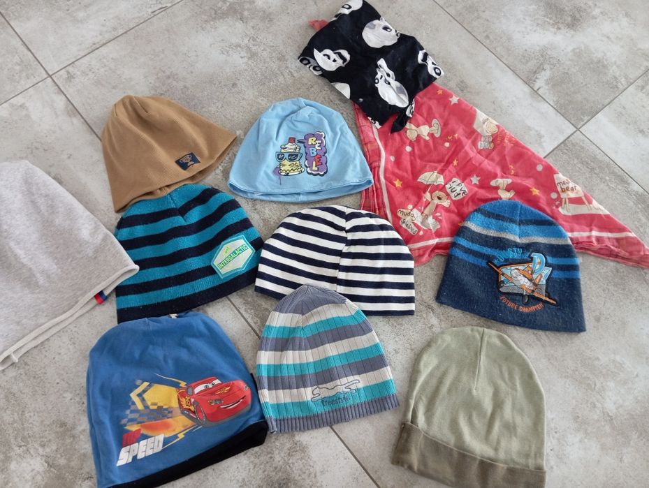 Czapka, apaszka  jesienna dla chłopca