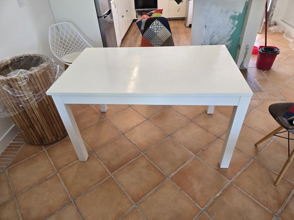 Mesa extensível branca Laneberg Ikea