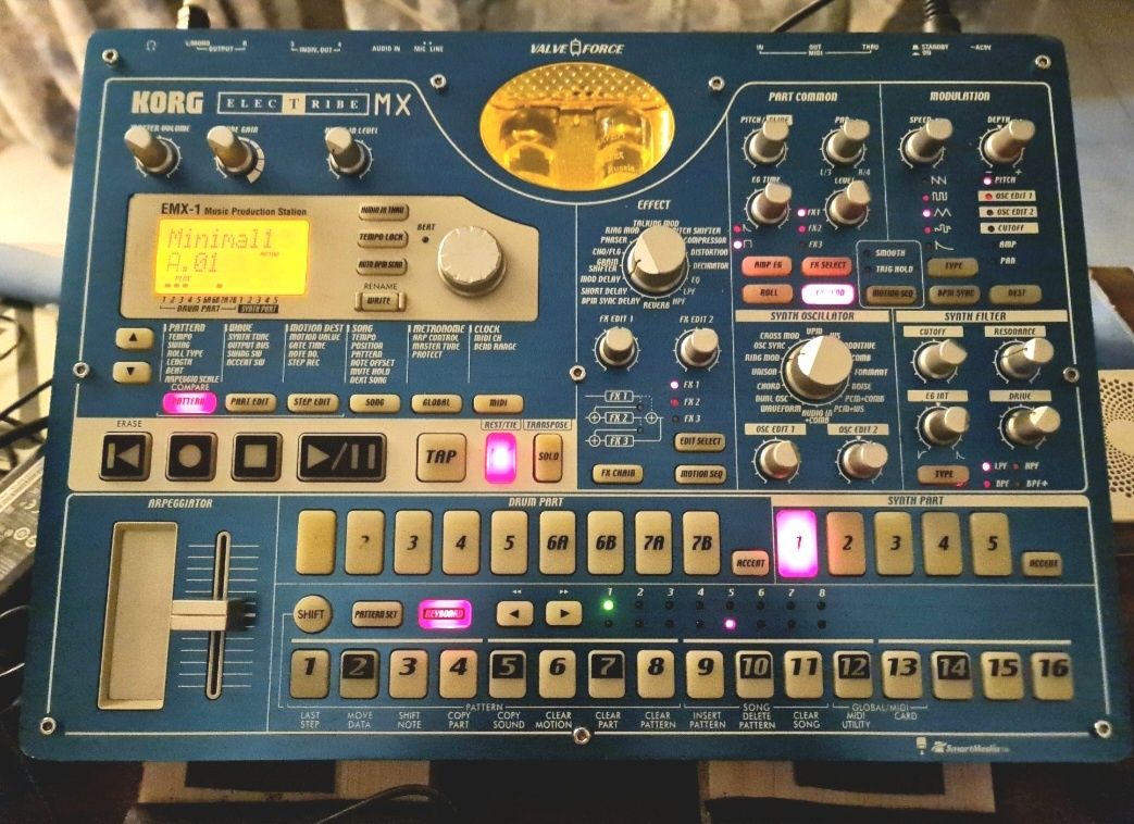 Korg Electribe Mx1 com Smart card e leitor de cartão