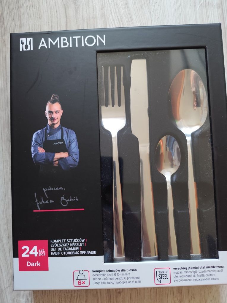 sztućce abition Dark 24 elementy