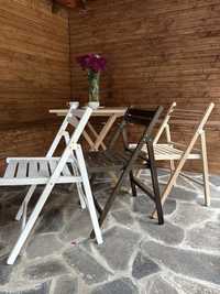 Розкладні стільці в стилі IKEA та розкладний стіл