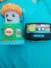 Zabawki interaktywne latarenka i kaseta szczeniaczka fisher price