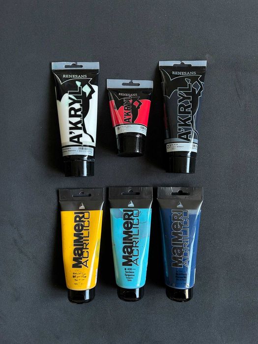Akryl Renesans i Maimeri Acrilico set 6szt