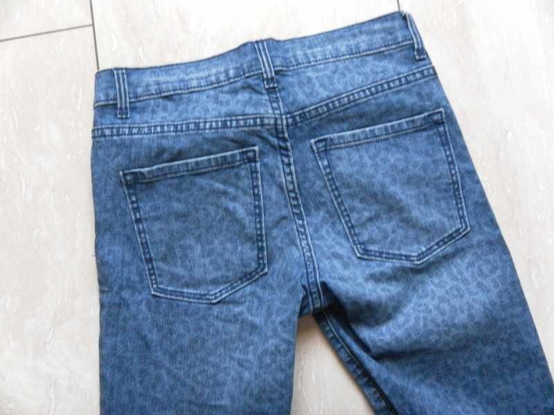 Spodnie damskie rurki jeansy Emma 34,XS/36,S cętki