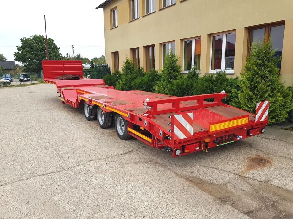 Janmil siodło mega 950 / oś skrętna /  zamki kontnerowe 20&#039; + 40&#039;  najazdy aluminowe / 2x zagłębiana / ŁADOWNOŚĆ 37 500kg