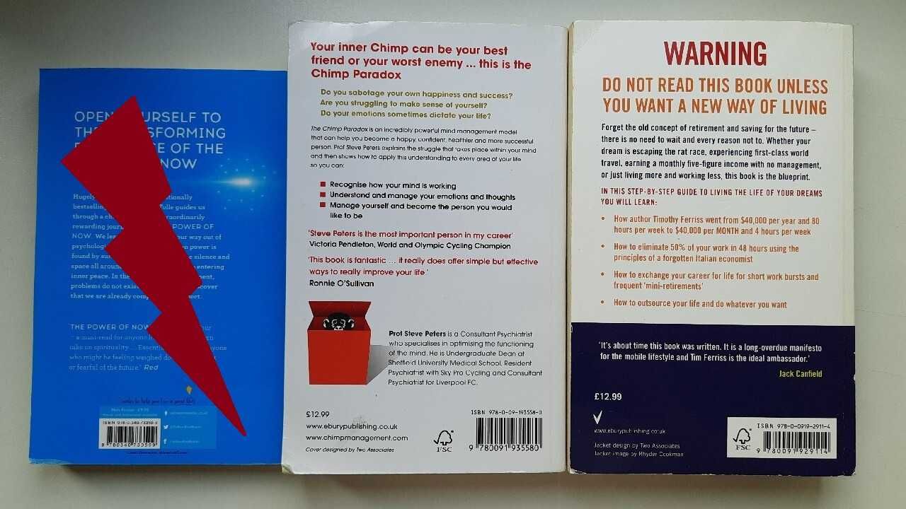 Peters: Chimp Paradox, Ferriss: 4-Hour Work Week